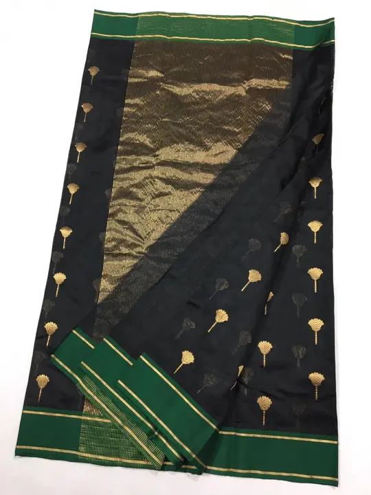 CHANDERI traditional handwoven pure Pattu silk saree  uploaded by WEAVER'S ORIGIN silk and Sarees on 4/14/2023