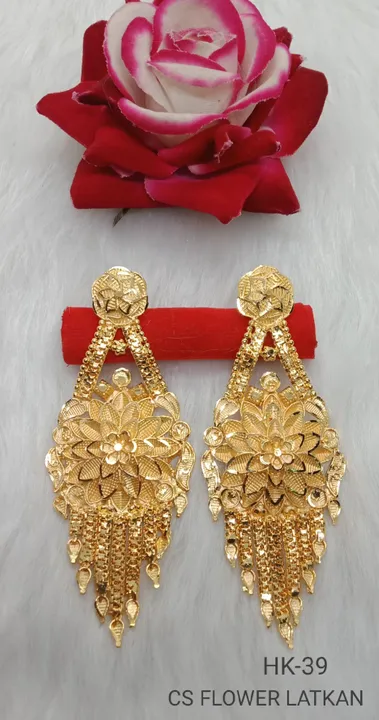 Gold plated earrings  uploaded by Shree collection  on 4/14/2023