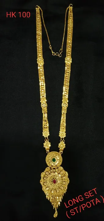 Gold plated necklace  uploaded by Shree collection  on 4/14/2023