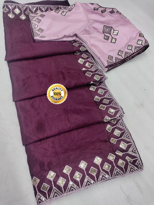 Saree with stich blouse uploaded by Maa Creation. on 4/14/2023