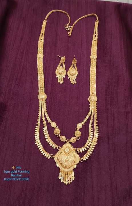 1gm Gold Rani Har with Earing uploaded by  KFashion Forming Jewellery on 3/5/2021