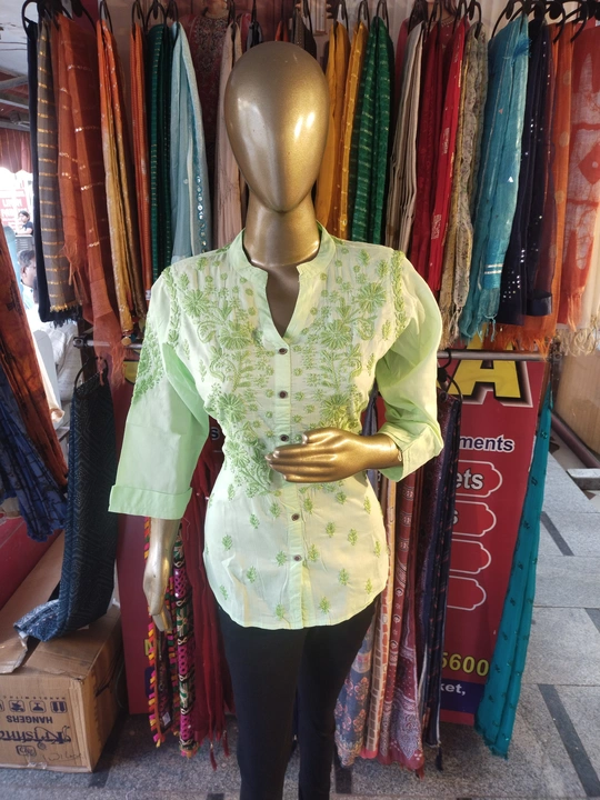 Lucknowi Chikankari Short Top uploaded by Sonika Fashion Point on 4/14/2023