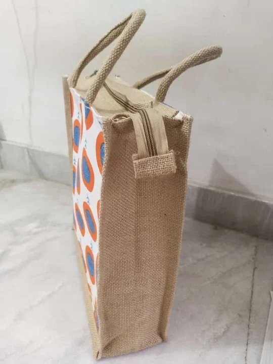 Jute disco bag zipper uploaded by MS Anwar Shaikh chut cotton back on 4/14/2023