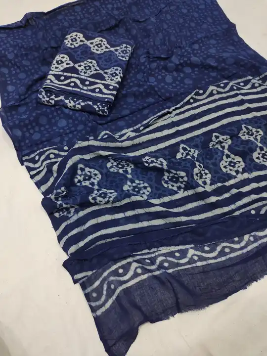 handblock ingido dress material uploaded by Virasat kala chanderi on 4/14/2023