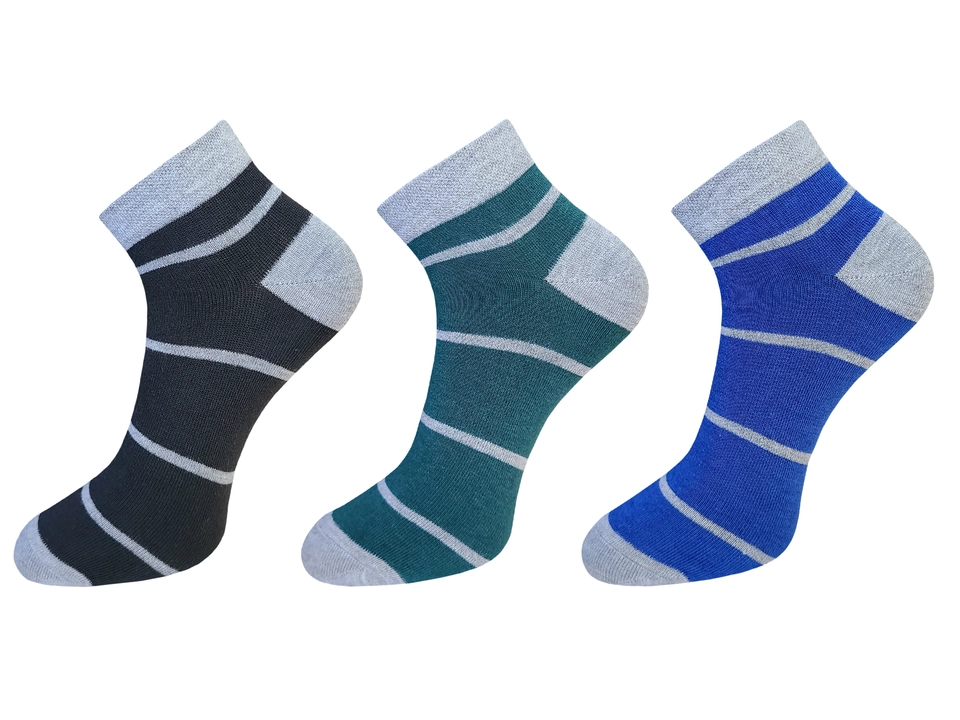 Strips socks  uploaded by Mahadevkrupa Texknit  LLP on 4/14/2023