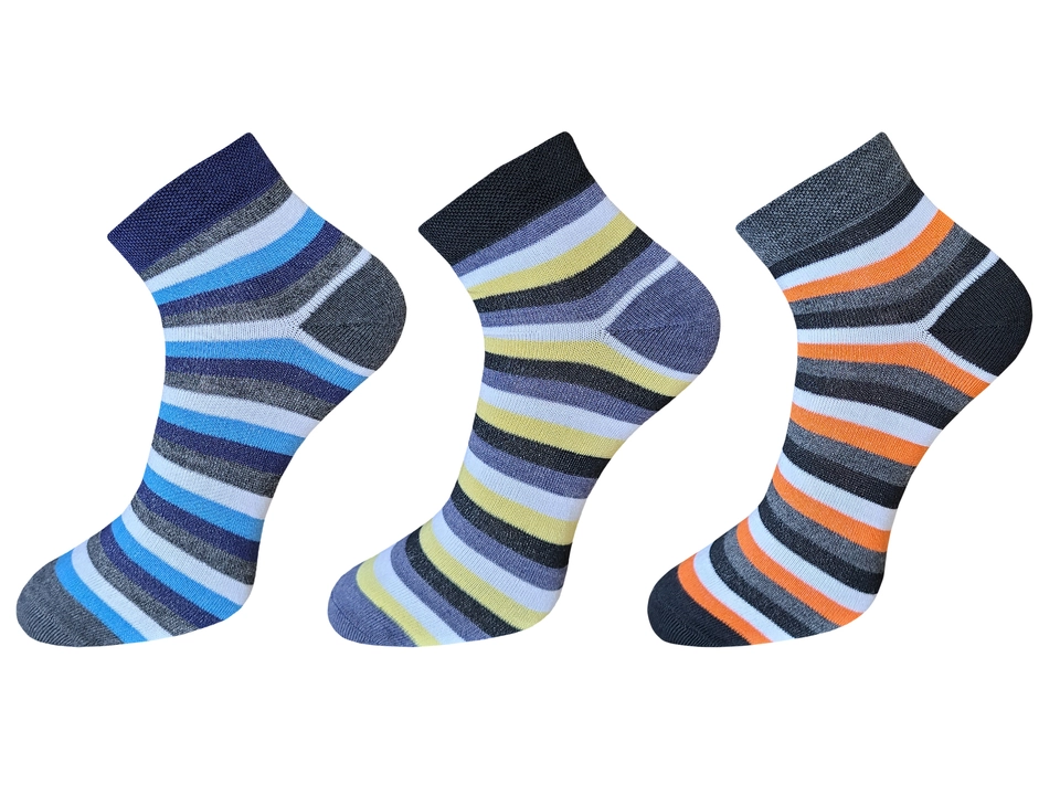 Multi strips socks  uploaded by Mahadevkrupa Texknit  LLP on 4/14/2023
