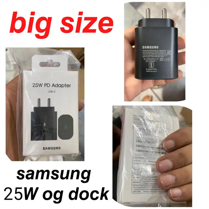 Samsung 25w pd adaptor  uploaded by B.S. ENTERPRISE ( BABUSINGH RAJPUROHIT) on 4/14/2023