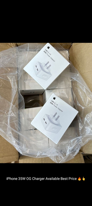 35w iphone adaptor USB c + c uploaded by B.R. ENTERPRISES  on 4/14/2023