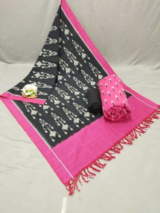 Pochampally Double Ikkat dress material uploaded by business on 3/5/2021