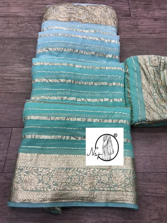 presents very pretty saree 

🥰🥰part2🥰🥰

beautiful colour combination saree for all ladies 

👉ke uploaded by Gotapatti manufacturer on 4/15/2023