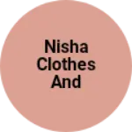 Business logo of Nisha clothes and jewelry