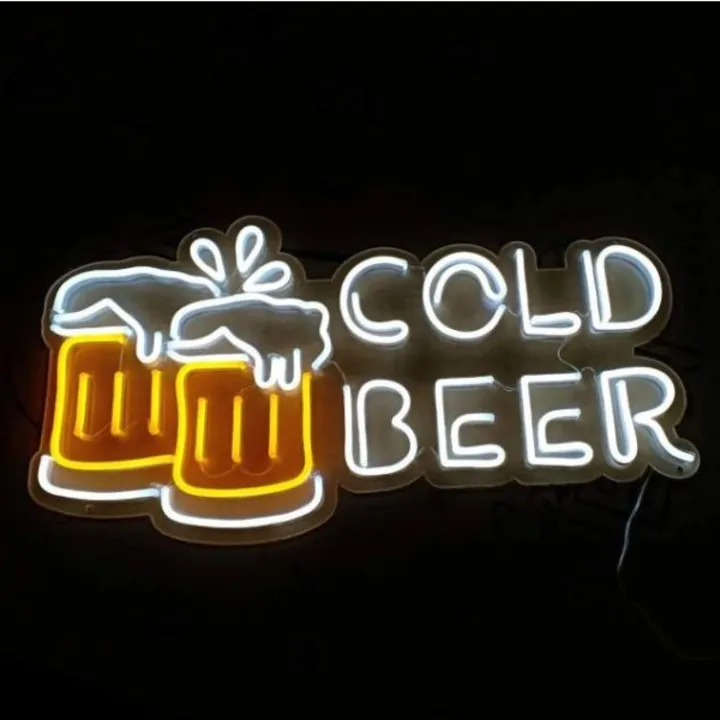 Cold beer neon sign 30*30(inches) for decoration or occasions  uploaded by Shyam enterprises on 4/15/2023