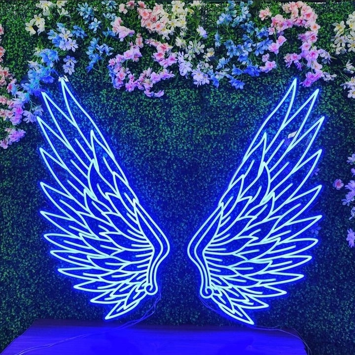 Wings neon sign 42*36(inches) for occasions or events  uploaded by Shyam enterprises on 4/15/2023