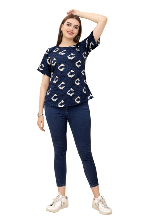 Crepe top uploaded by Nidhi fashion on 4/15/2023