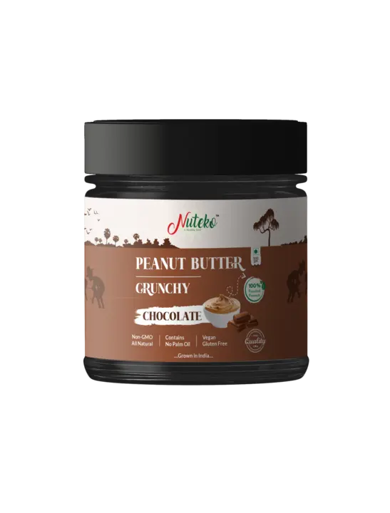 Peanut Butter Crunchy Chocolate 500GM | 100% Roasted Peanuts | 25 g Protein | No Refined Sugar  uploaded by NUTEKO HEALTH FOOD on 4/15/2023
