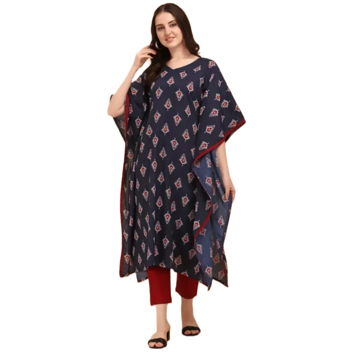 Cotton printed kaftan dress  uploaded by Priya fashion on 4/15/2023