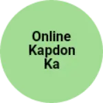 Business logo of Online kapdon ka business