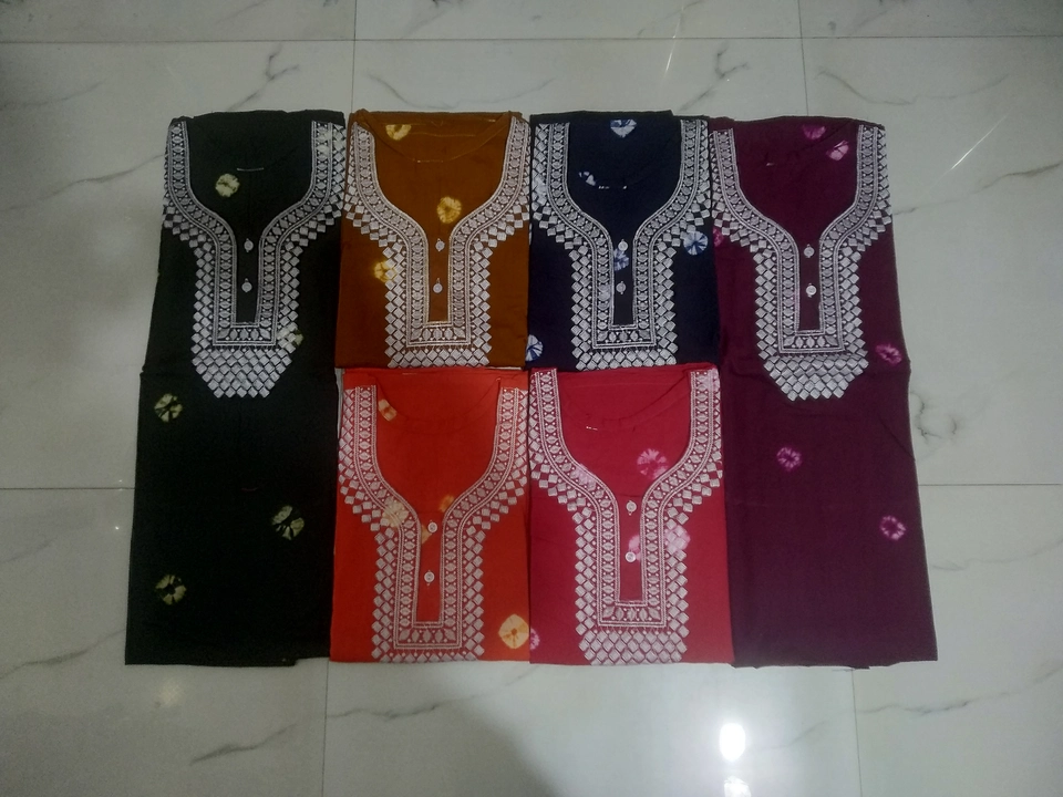 BANDHNI COTTON PATCHWORK EMBROIDERY PATTERN WITH NIGHTY  uploaded by MANISHA GARMENTS on 4/15/2023
