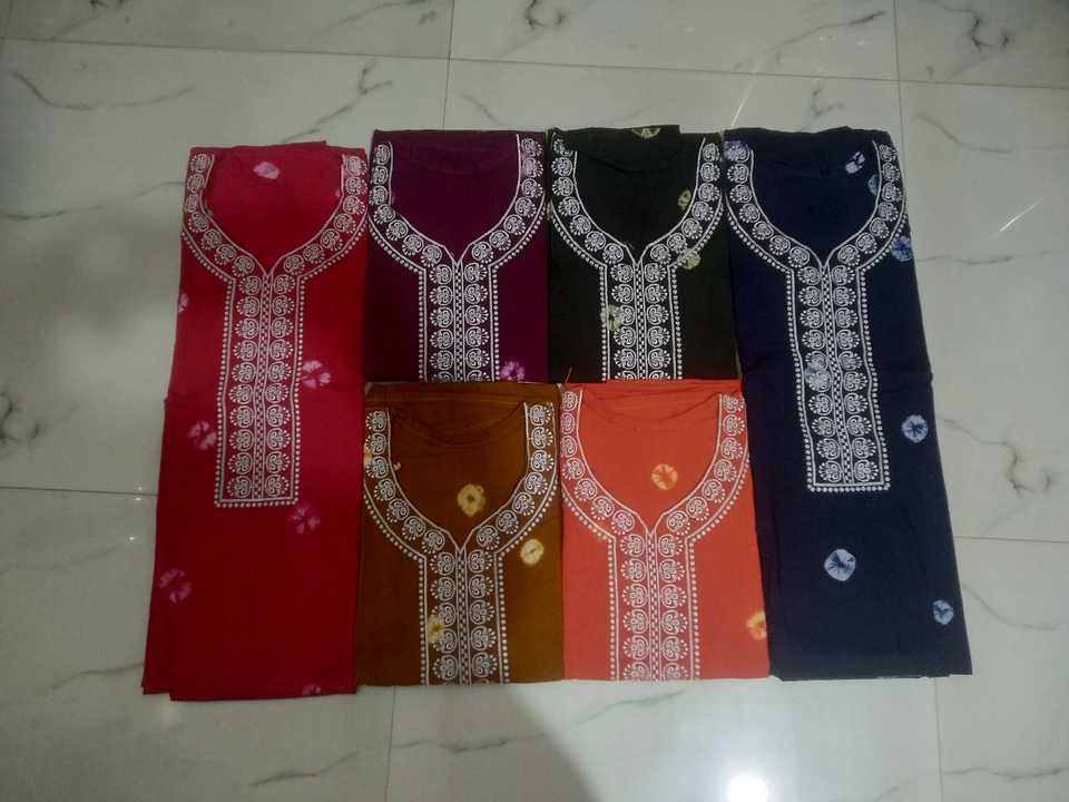 BANDHNI COTTON PATCHWORK EMBROIDERY PATTERN WITH NIGHTY  uploaded by MANISHA GARMENTS on 4/15/2023