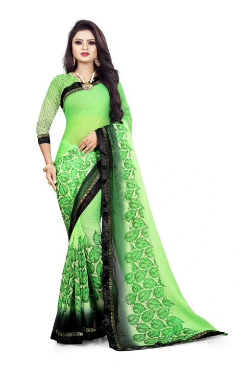 Chiffon Digital print saree uploaded by Ashda Fashion on 4/15/2023