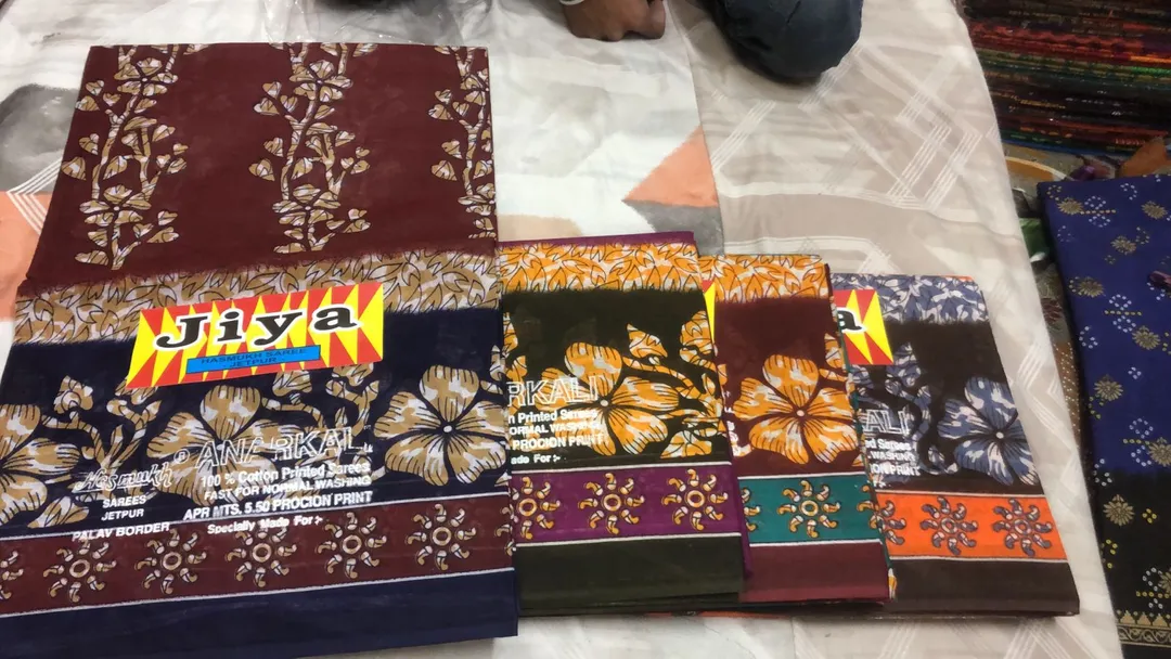 Cotton printed sarees uploaded by Rakesh Choudhary on 4/15/2023