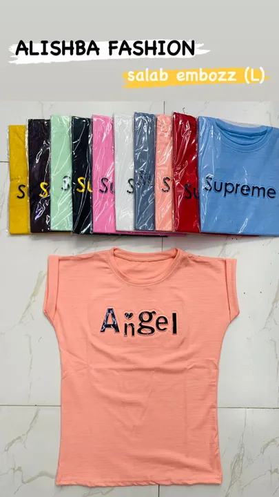 Angel emboss t-shirt  uploaded by The variety guru on 4/15/2023