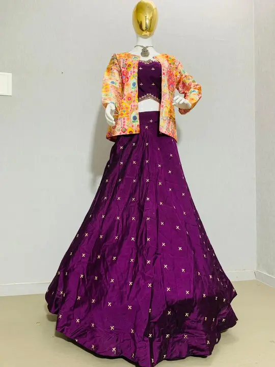 👗💌Tapi Creation Is Launching  New Designer Wedding Wear Crop Top Embrodery Work Lehenga Choli  uploaded by Fatema Fashion on 4/15/2023