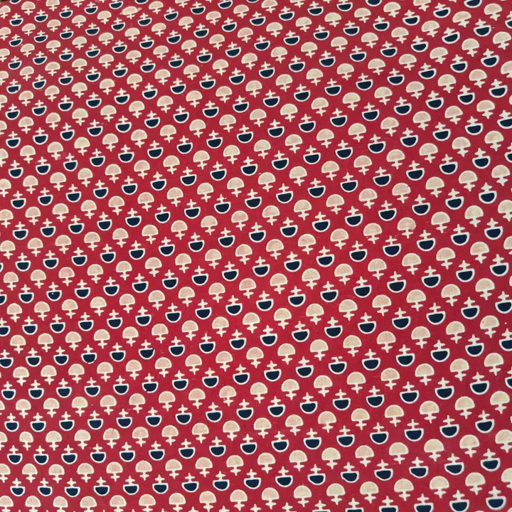 Ajrak printed cotton fabric uploaded by Mohit handicrafts and textile on 4/15/2023
