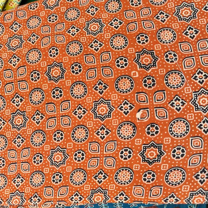Ajrak printed cotton fabric uploaded by Mohit handicrafts and textile on 4/15/2023