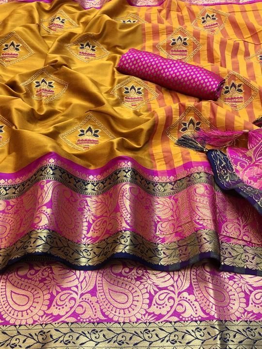 Cotton silk embroidery saree uploaded by business on 3/5/2021