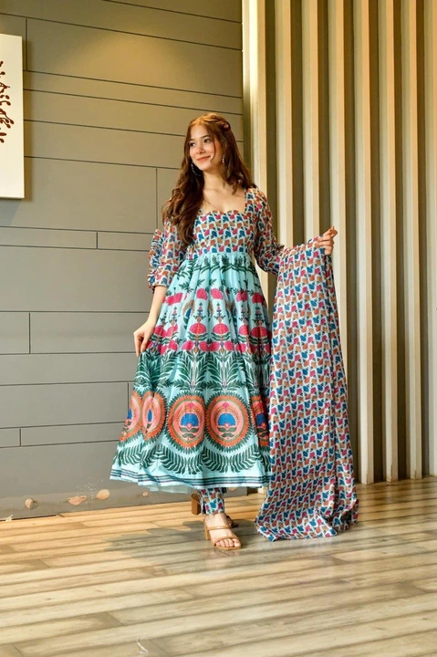 Anarakali dress uploaded by Aaradhya fashion on 4/15/2023