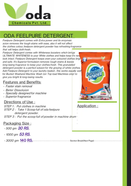 Surf Detergent  uploaded by Voda Chemicals Pvt Ltd on 4/15/2023