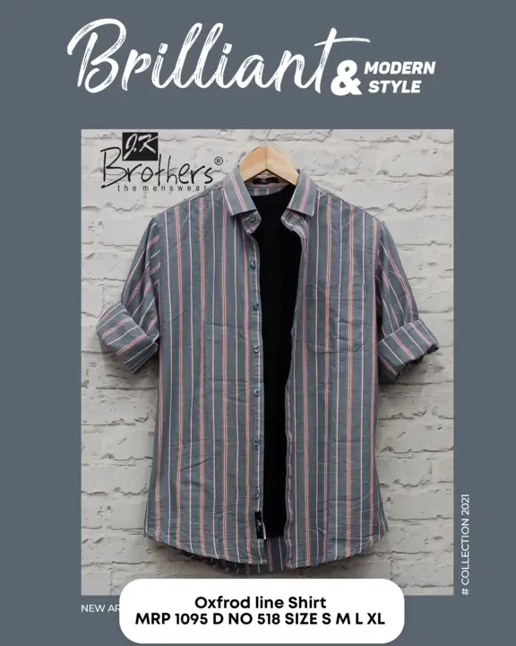 Men's Cotton Line Shirt  uploaded by Jk Brothers Shirt Manufacturer  on 4/15/2023