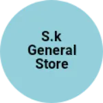 Business logo of S.k general store