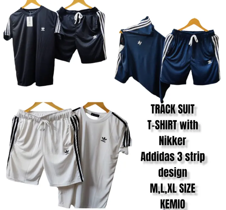 Track suit(half short+T-shirt),M,l,xl size. uploaded by Kiran sehgal hosiery on 4/15/2023