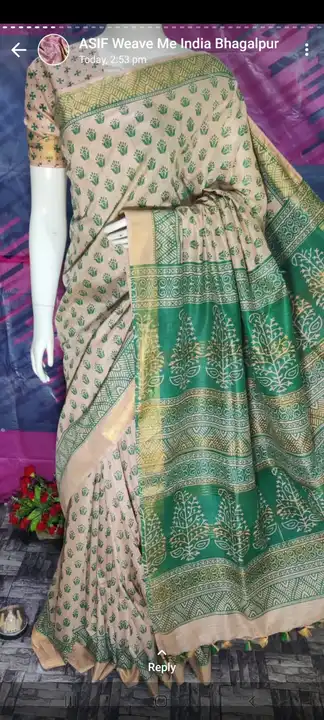 Chanderi silk saree uploaded by WeaveMe India on 4/15/2023