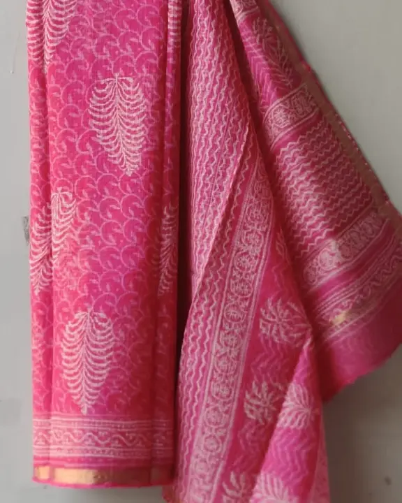 Kota doia saree with blouse  uploaded by Shyam handicraft on 4/15/2023