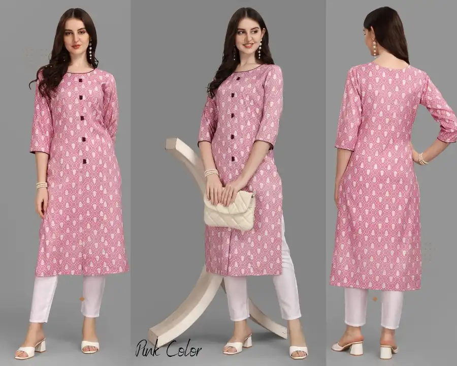 Straight side cut Kurti uploaded by Bela Enterprise  on 5/4/2024