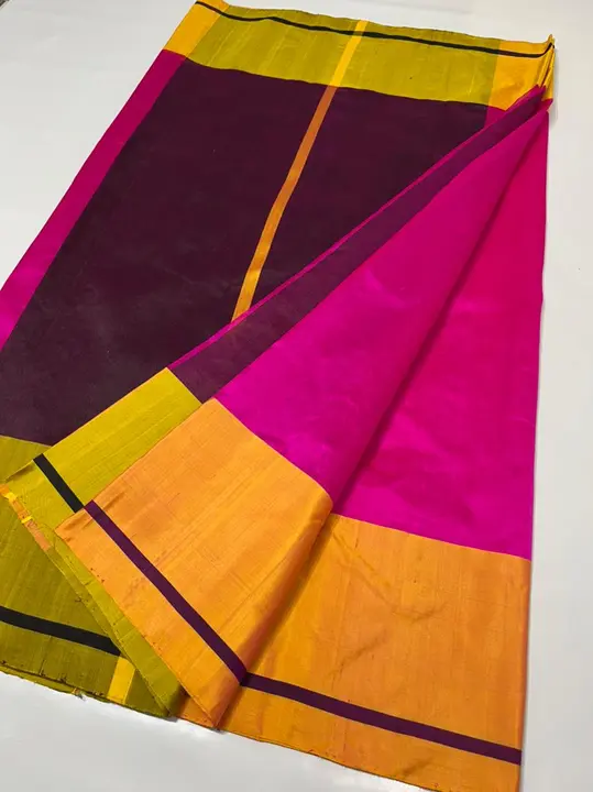 CHANDERI traditional handwoven pure Pattu silk saree  uploaded by WEAVER'S ORIGIN silk and Sarees on 4/15/2023