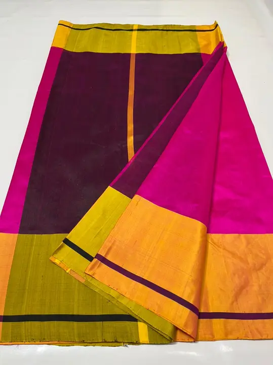 CHANDERI traditional handwoven pure Pattu silk saree  uploaded by WEAVER'S ORIGIN silk and Sarees on 4/15/2023