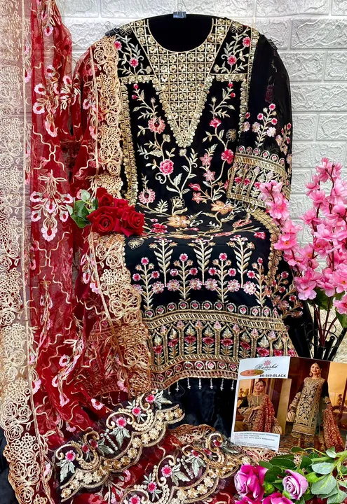 Ramsha GEORGET HEAVY EMBROIDERY uploaded by Fatema Fashion on 4/15/2023