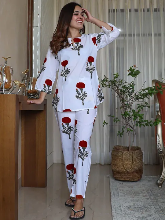 GOTI’S HEAVY BUTTER CREPE FLOWER PRINTED WOMEN’S SLEEPING NIGHTSUIT FABRIC DESCRIPTION uploaded by Fatema Fashion on 4/15/2023