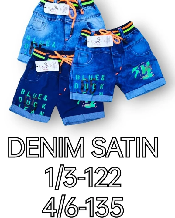 BOYZ DENIM SHORTS  uploaded by Rivi Kids Fashion.... KIDS WHOLE SALE  on 4/15/2023