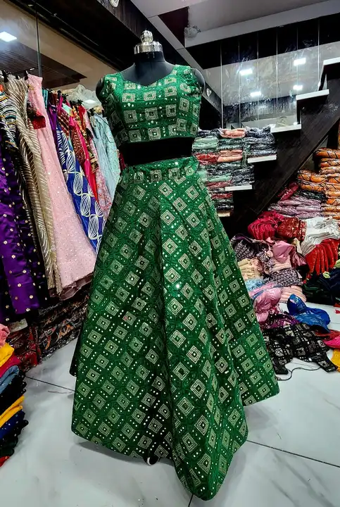 Lahenga and blouse only  uploaded by TAASI couture on 4/15/2023