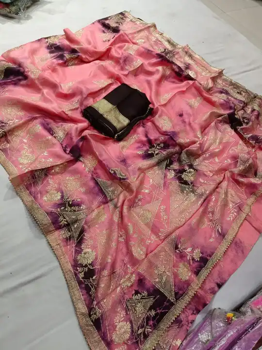 *®️🛒EXCLUSIVE COLLECTION 🛒®️*
🌹🌹🌹🌹🌹🌹🌹🌹🌹🌹🌹🌹🌹🌹🌹🌹
😍 Pure Dolla Radian  Silk Jari Fab uploaded by Gotapatti manufacturer on 4/15/2023