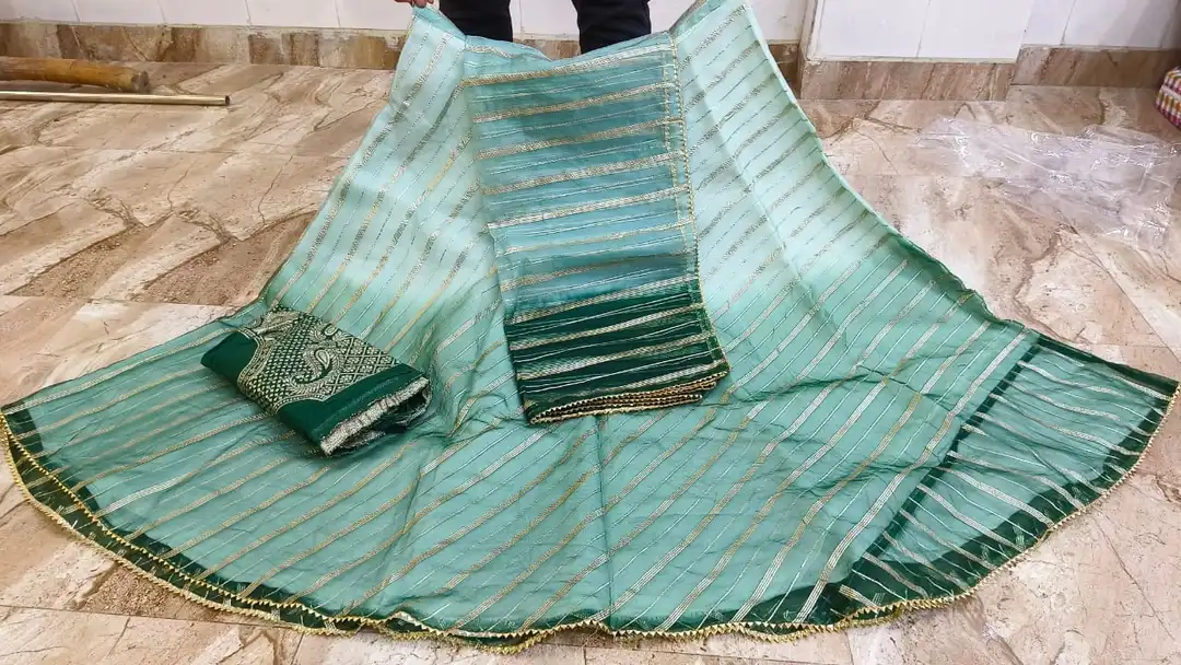 *😀😀Beautiful Lahenghas*😀😀
For This Wedding Season

* organza  silk langha & jari wark   & Jaipur uploaded by Gotapatti manufacturer on 4/15/2023