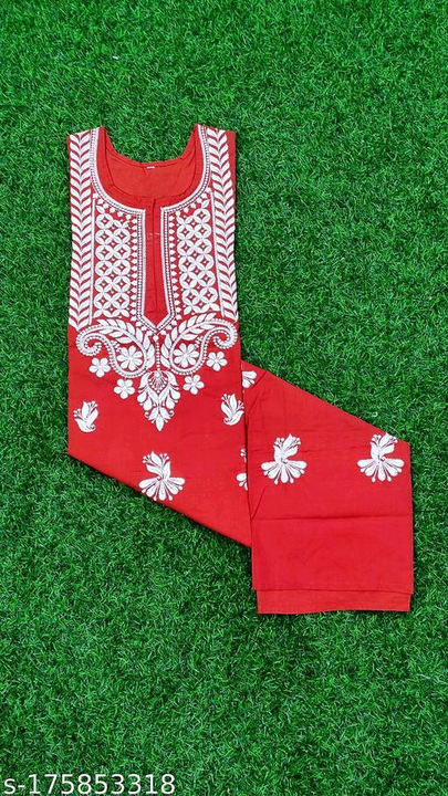 Embroidery kurti cotton  uploaded by business on 4/15/2023