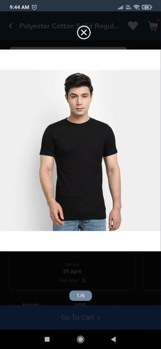 PLAIN BLACK T SHIRTS SIZE M L XL XXL  uploaded by Red And white Men's Wear on 4/16/2023