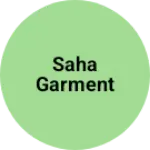 Business logo of Saha Garment