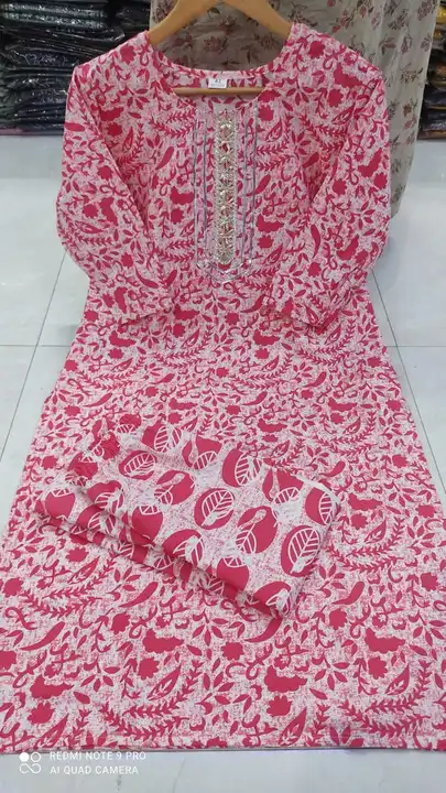 *New Launch Jaipuri Print 2 pcs Set*


Size M L XL XXl 


Fabric -Cotton with Gota work 

*Price 450 uploaded by Mahipal Singh on 4/16/2023